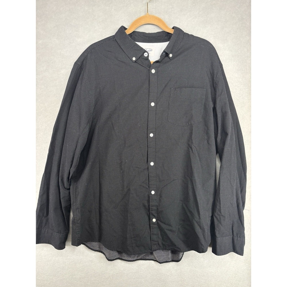 Original Penguin Men's Long Sleeve‎ Shirt XXL Black Stretch